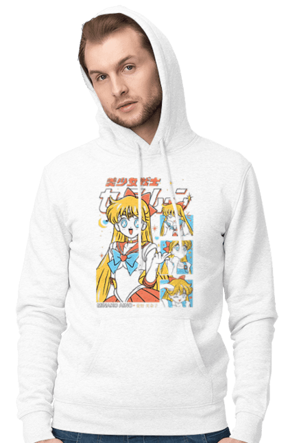 Чоловіче худі з принтом "Сейлор Венера". Minako aino, sailor moon, sailor venus, аніме, драма, махо-сьодзьо, мінако айно, сейлор венера, сейлор мун, серіал. 2070702