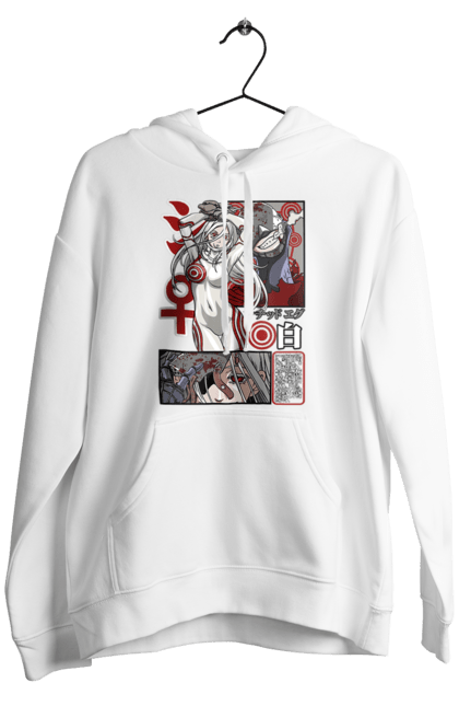 Чоловіче худі з принтом "Deadman Wonderland Сіро". Deadman wonderland, shiro, аніме, в`язниця, карнавал мертвечини, країна чудес смертників, манга, сиро, сіро, шіро. 2070702