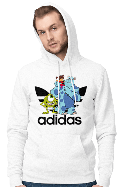 Чоловіче худі з принтом "Adidas Корпорація монстрів". Adidas, monsters inc, pixar, адідас, корпорація монстрів, мультфільм. 2070702