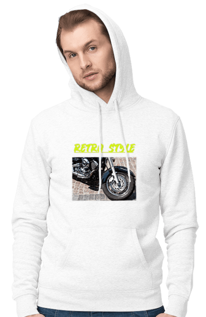 Men`s hoodie with prints Moto2. Bike, motorbike, retro, road, speed, style. 2070702