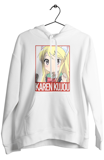 Чоловіче худі з принтом "Золота мозаїка Карен Куджо". Anime, karen kujo, kiniro mosaic, kinmoza, manga, аніме, золота мозаїка, карен, карен куджо, манга. 2070702