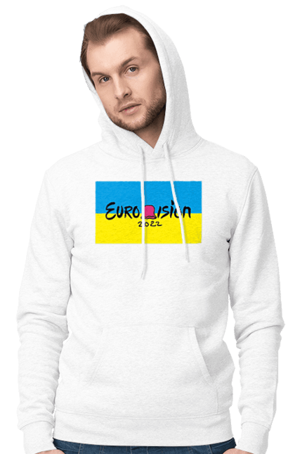 Чоловіче худі з принтом "Євробачення за KALUSH Orchestra". Kalush orchestra, stefania, азов, врятувати азовсталь, врятувати захисників азовсталі, євробачення, звільнити, маріуполь, наші захисники, перемога, свобода. 2070702
