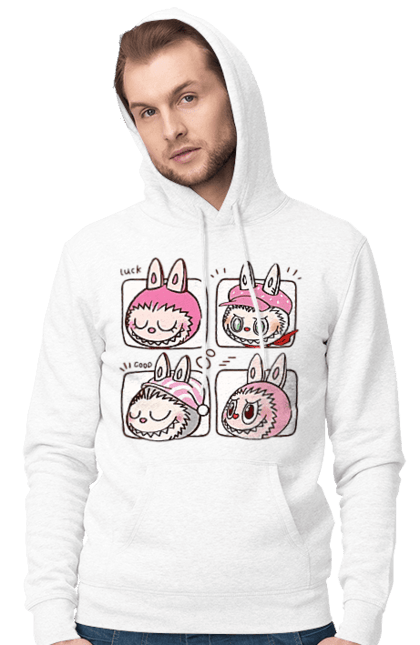 Чоловіче худі з принтом "Labubu". Labubu, weird cute, іграшки, лабубу. 2070702