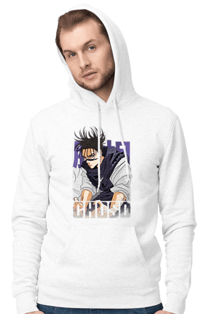 Men's hoodie with prints Jujutsu Kaisen Choso. Anime, anime, choso, dark fantasy, manga, manga, mystic. 2070702