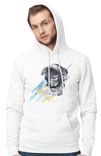 Чоловіче худі з принтом "Слава збройним силам України". День захисника, день захистиць, марка, подяка, слава зсу, укрпошта. 2070702