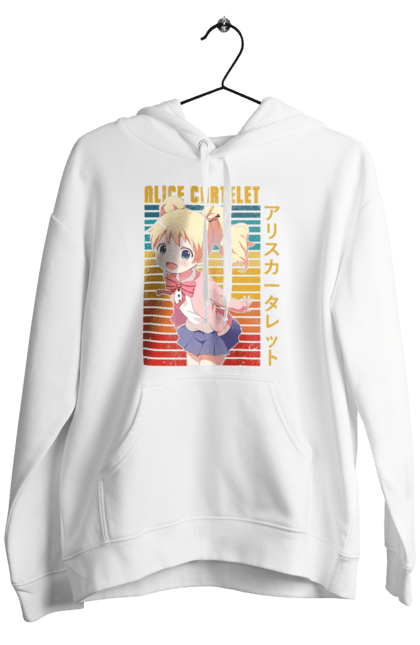 Men's hoodie with prints Kiniro Mosaic Alice Cartelet. Alice, alice cartelet, anime, gold mosaic, kiniro mosaic, kinmoza, manga. 2070702