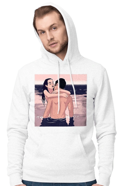 Couple Hugging In The River