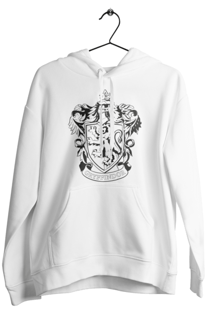 Men's hoodie with prints Harry Potter Gryffindor. Faculty, franchise, gryffindor, gryffindor, harry potter, harry potter, hogwarts. 2070702