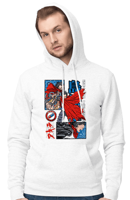 Men's hoodie with prints Akira Tetsuo Shima. Akira, anime, cyberpunk, manga, tetsuo shima. 2070702