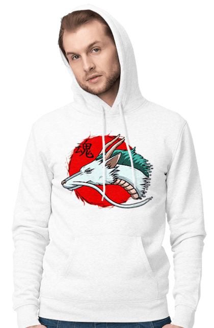 Men's hoodie with prints Spirited Away Haku. Dragon, haku, spirited away, studio ghibli. 2070702