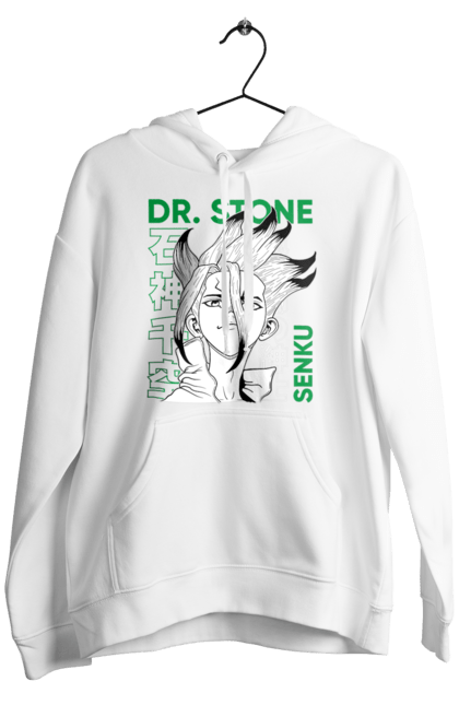 Men's hoodie with prints Dr. Stone Senku. Anime, dr. stone, ishigami, manga, senku, senku ishigami. CustomPrint.market