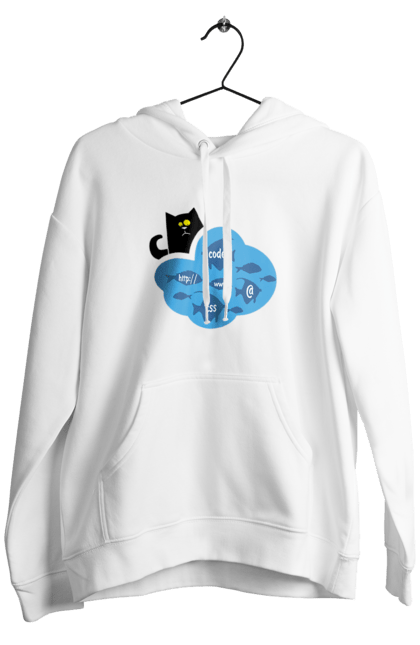 Чоловіче худі з принтом "Кіт програміст". Angular, c, css, html, it, javascript, jquery, php, python, react, svelt, vue, айтишник, айті, гумор, код, кодувати, прогер, програміст, програмісти, ти ж, ти ж програміст, тиж програміст. 2070702