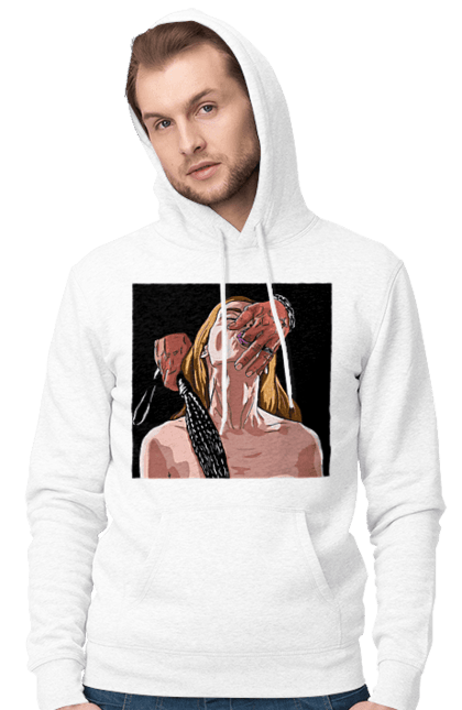 Чоловіче худі з принтом "Дівчина У Полоні Чоловіка З Батогами". Батіг, пристрасть, смоктати. 2070702