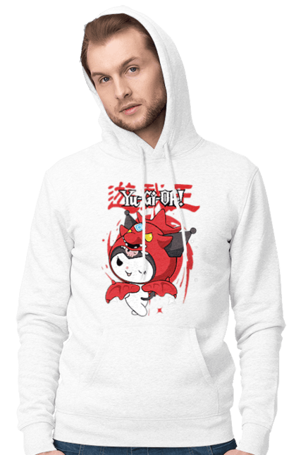 Men's hoodie with prints Yu Gi Oh! Kuromi. Anime, character, hello kitty, kuromi, my melody, sanrio, yu gi oh, yugio. 2070702