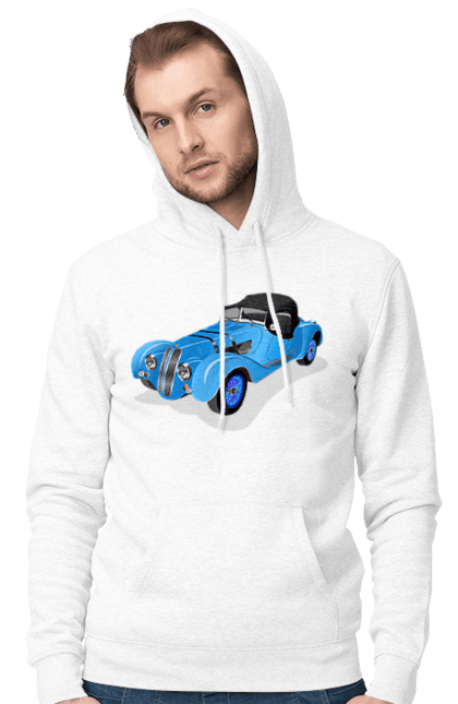 Чоловіче худі з принтом "Автомобіль". Авто, автомобиль, класика, старовинна машина, старовинний. 2070702