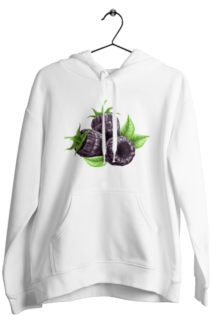 Men`s hoodie with prints Blackberry. Berry, blackberry. 2070702