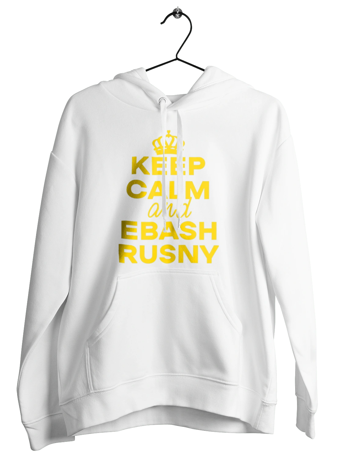 Keep Calm and Ebash Rusny yellow