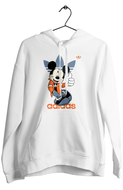 Чоловіче худі з принтом "Adidas Міккі Маус". Adidas, mickey mouse, адідас, дісней, міккі, міккі маус, мультфільм. 2070702