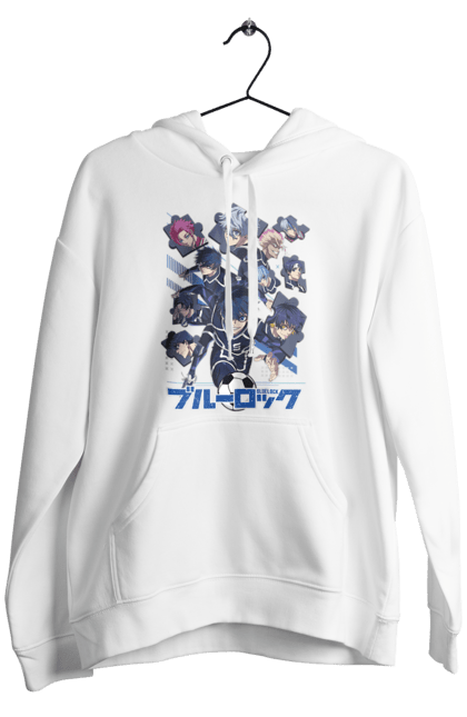 Men's hoodie with prints Blue Lock. Anime, blue lock, blue prison, manga, sport, sports anime. 2070702