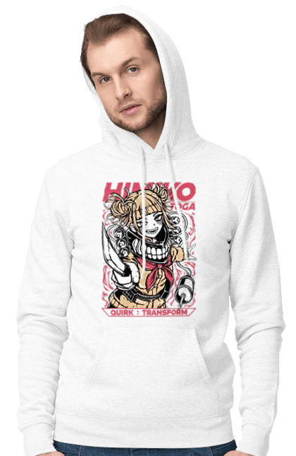 Чоловіче худі з принтом "Моя геройська академія Хіміко Тога". Himiko toga, my hero academia, аніме, відеогра, манга, моя геройська академія, тога, хіміко тога, якудза тога. 2070702