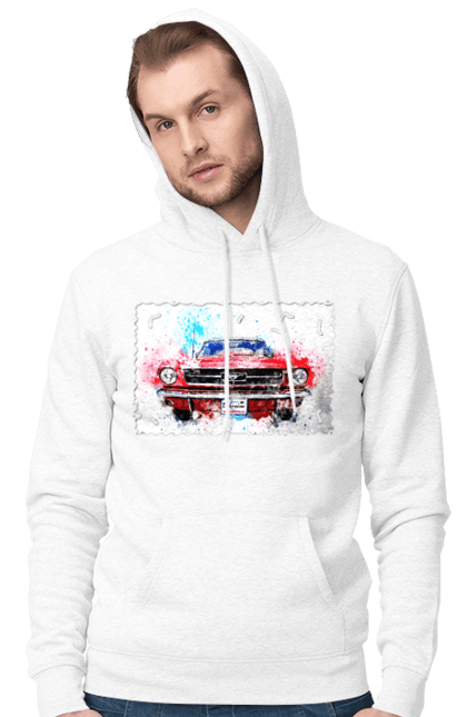 Чоловіче худі з принтом "Автомобіль мустанг". Автомобіль мустанг, донати, допомога, дорога, колесо, конь, машина, мустанг, пейпел, україна. 2070702