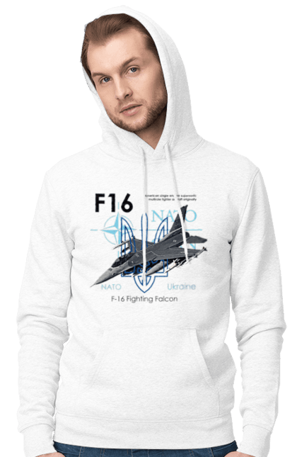 Чоловіче худі з принтом "F16". F16, nasams, zuzana, гаубиця, два герби, залужний, сюзанна. 2070702