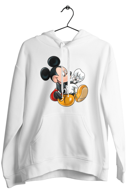 Men's hoodie with prints Mickey Mouse. Cartoon, disney, mickey, mickey mouse. 2070702