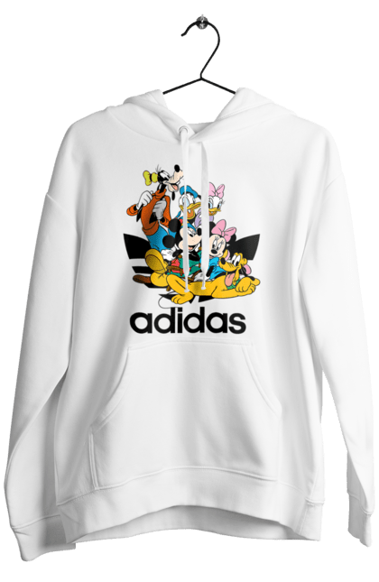 Чоловіче худі з принтом "Adidas Міккі Маус". Adidas, mickey mouse, адідас, дісней, міккі, міккі маус, мультфільм. 2070702