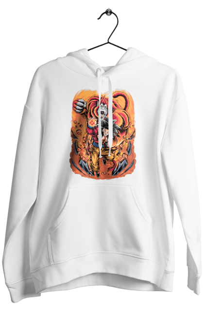 Men's hoodie with prints Dragon Ball Son Goku. Anime, dragon ball, goku, manga, son goku, tv series. 2070702