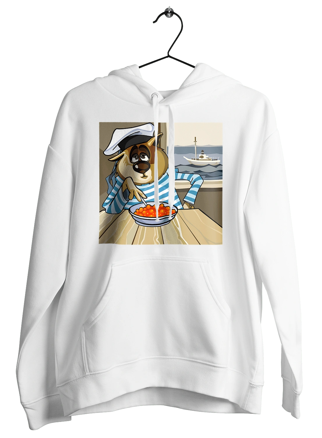 Cat Sailor, On The Ship Eats Red Caviar