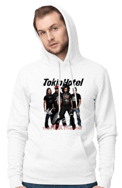 Чоловіче худі з принтом "Tokio Hotel". Tokio hotel, альтернативний рок, група, електронік рок, музика, пауер піп, піп, поп рок, рок. 2070702