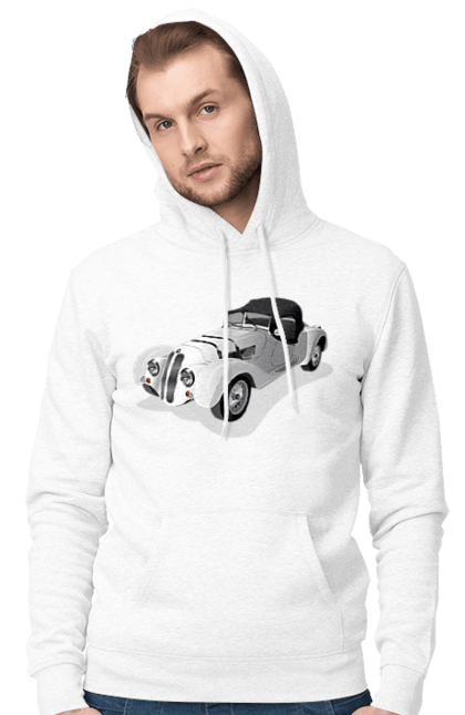 Чоловіче худі з принтом "Автомобіль". Авто, автомобиль, класика, старовинна машина, старовинний. 2070702