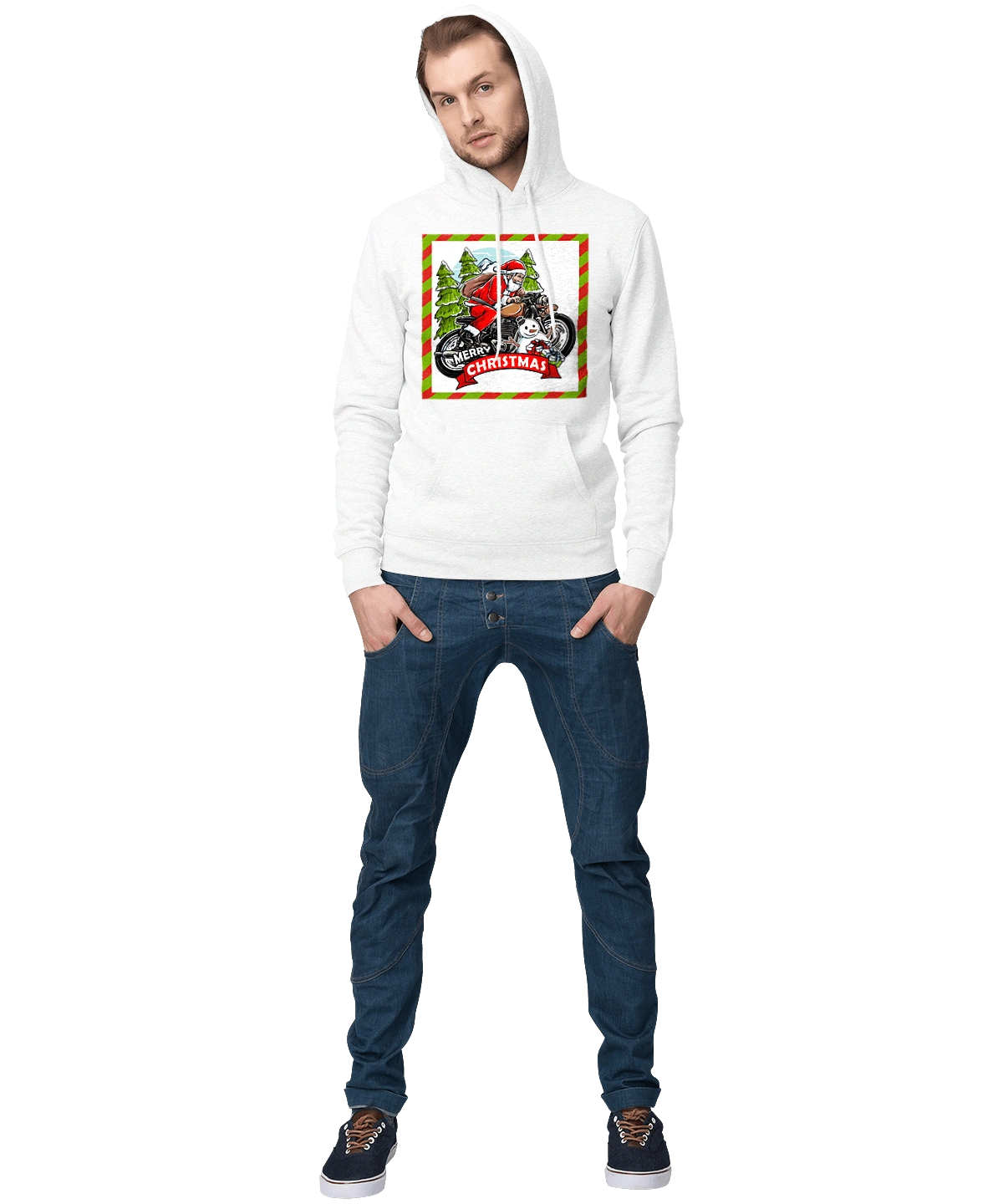 Santa on a motorcycle