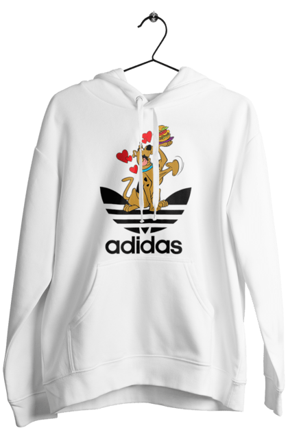 Чоловіче худі з принтом "Adidas Скубі Ду". Adidas, scooby doo, scooby-doo, адідас, мультсеріал, серіал, скубі ду, скубі-ду, собака. 2070702