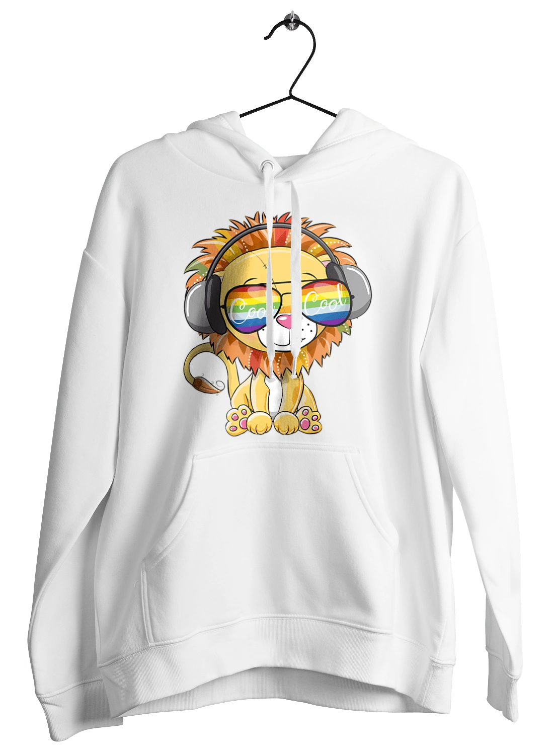 Lion In Glasses And Headphones