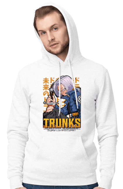 Чоловіче худі з принтом "Перли дракона Транкс". Anime, dragon ball, manga, trunks, аніме, манга, перли дракона, транкс. 2070702