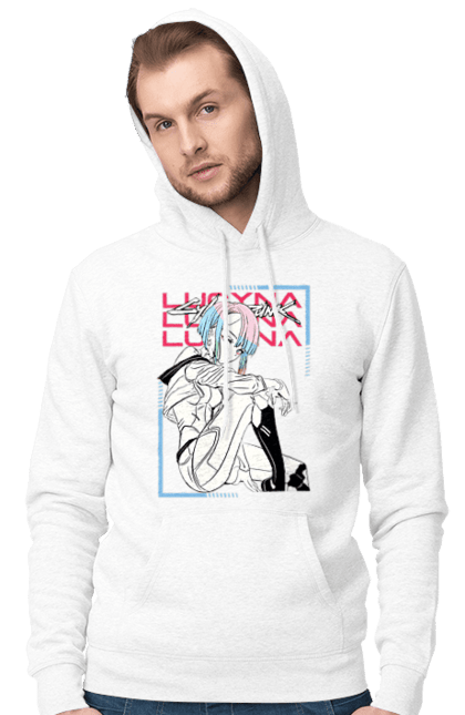 Men's hoodie with prints Cyberpunk: Edgerunners Lucy. Anime, cd project, cyberpunk, edgerunners, game, lucy, netflix, video game. 2070702