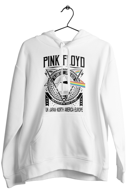 Men's hoodie with prints Pink Floyd. Album, music, pink floyd, rock, rock band. 2070702