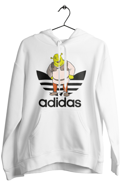 Чоловіче худі з принтом "Adidas Шрек". Adidas, shrek, адідас, мульт, мультфільм, огр, шрек. 2070702