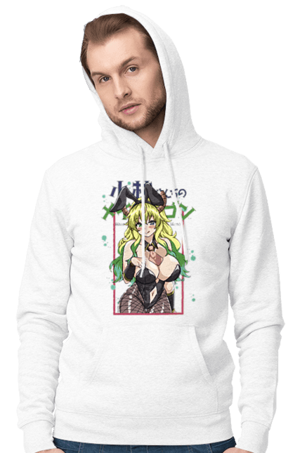 Мужское худи с принтом Дракорничная госпожи Кобаяси Лукоа. Lucoa, quetzalcoatl, аниме, дракон, кетцалькоатль, лукоа, манга. 2070702