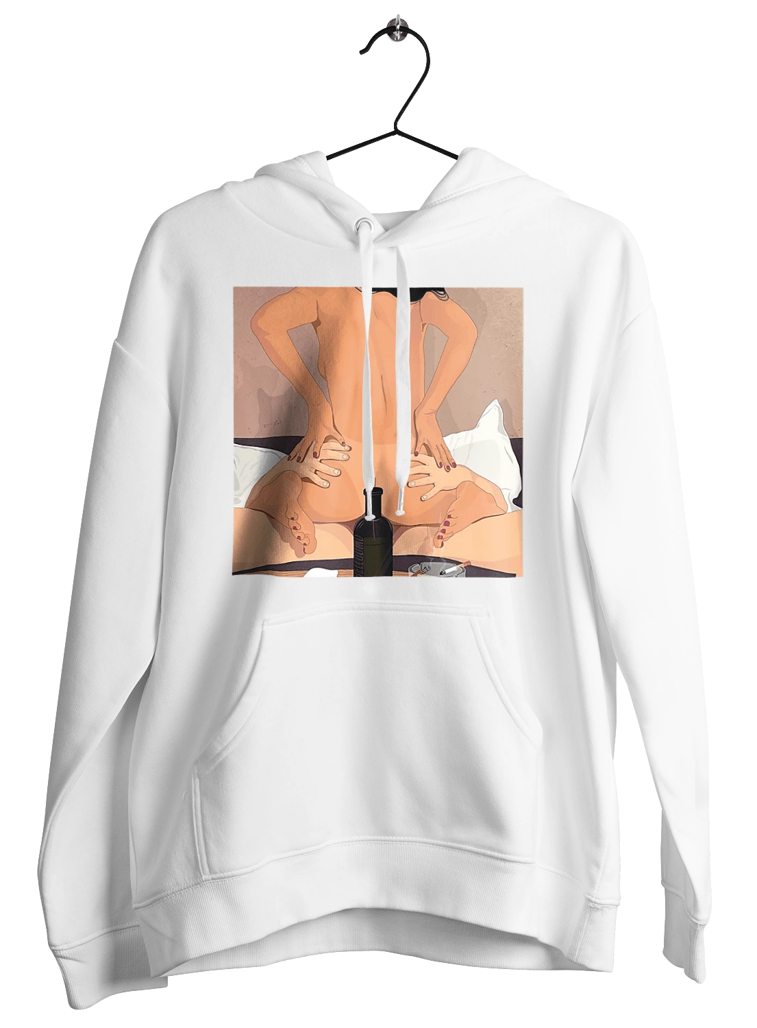 Гола Дівчина, Пляшка І Сигарети