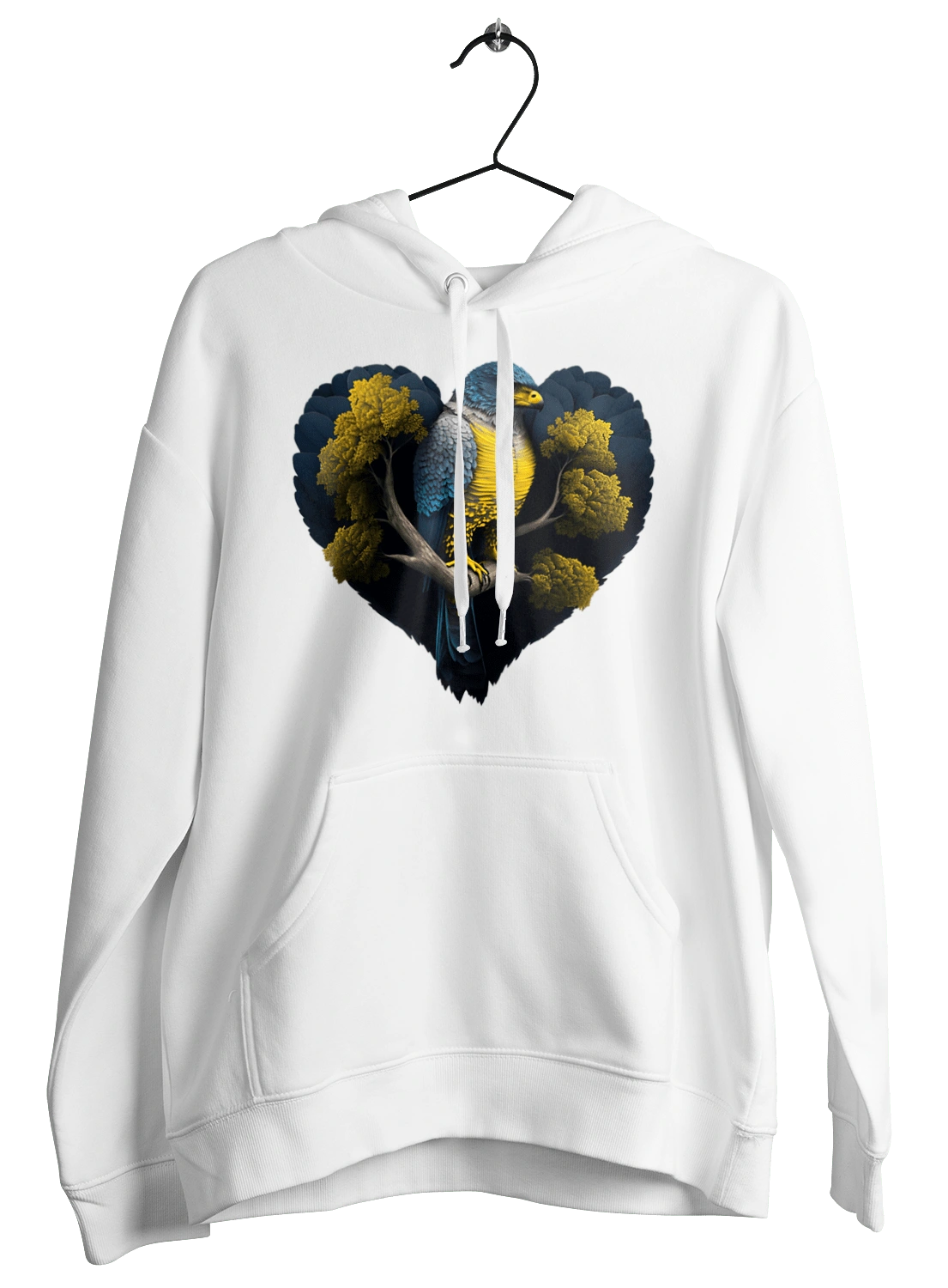 Blue and yellow falcon