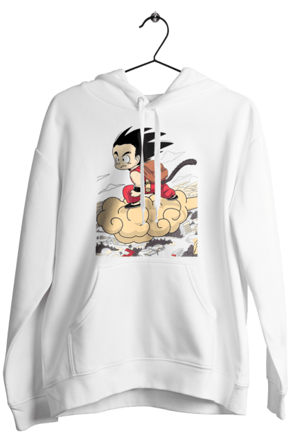 Men's hoodie with prints Dragon Ball Son Goku. Anime, dragon ball, goku, manga, son goku, tv series. 2070702