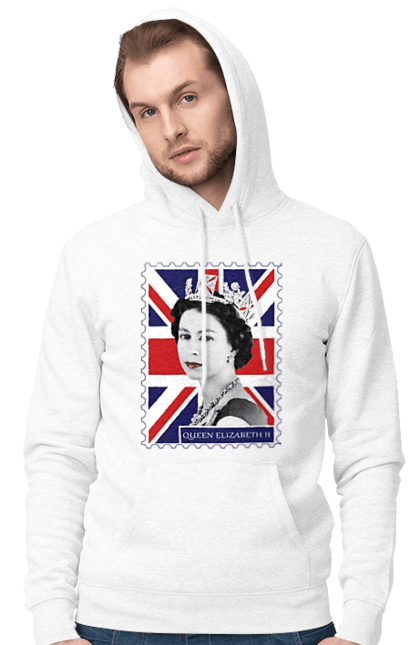 Men's hoodie with prints Queen Elizabeth II. Britain, british, england, platinum jubilee, queen, queen elizabeth, queen elizabeth ii, rip queen elizabeth. 2070702