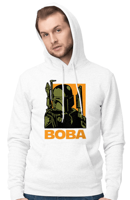 Чоловіче худі з принтом "Боба Фетт". Boba fett, боба фетт, зоряні війни, клон, мисливець за головами. 2070702