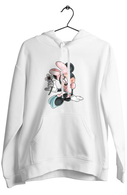 Мужское худи с принтом Минни Маус. Mickey mouse, minnie mouse, дисней, микки, микки маус, минни маус, мультфильм. 2070702