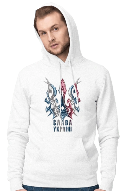 The Trident Glory to Ukraine is colored