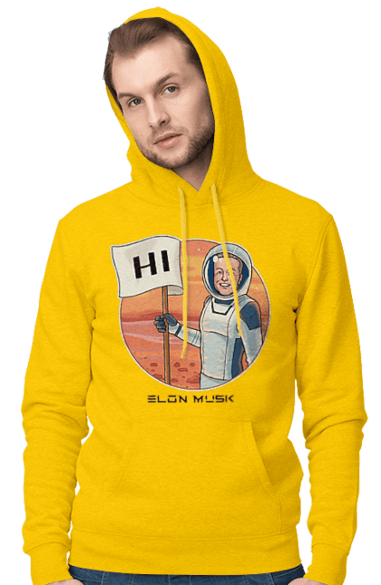 Чоловіче худі з принтом "Ілон Маск". Elon musk, space x, spacex, tesla, илон маск, ілон маск, спейс икс, твиттер, тесла. futbolka.stylus.ua