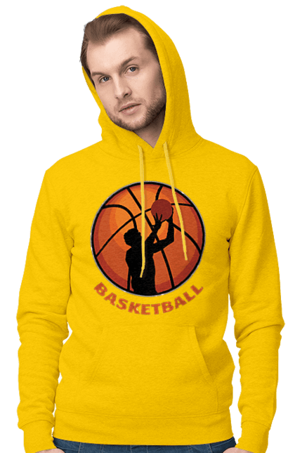 Чоловіче худі з принтом "Гра Баскетбол". Баскетбол, баскетболіст, гра баскетбо, фаворит. aslan