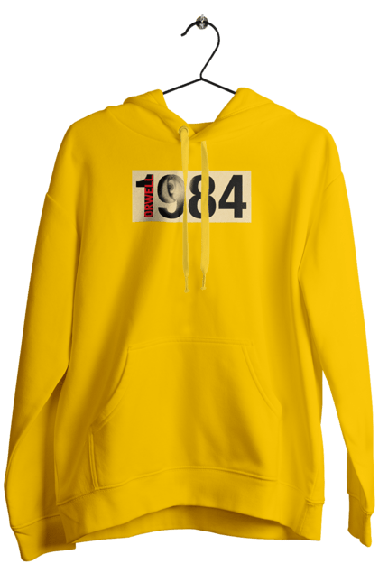 Чоловіче худі з принтом "1984 Орвелл". 1984, антиутопія, книга, орвелл, роман. futbolka.stylus.ua